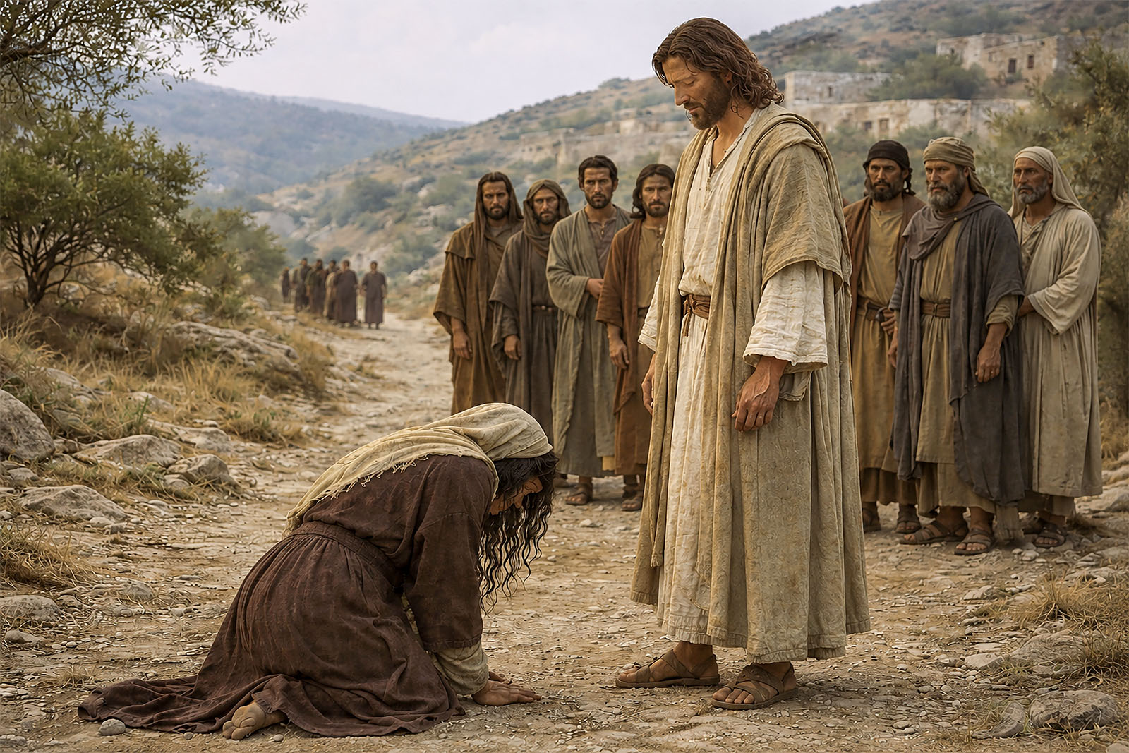 Jesus was met by a grief-stricken Mary as He came into Bethany.